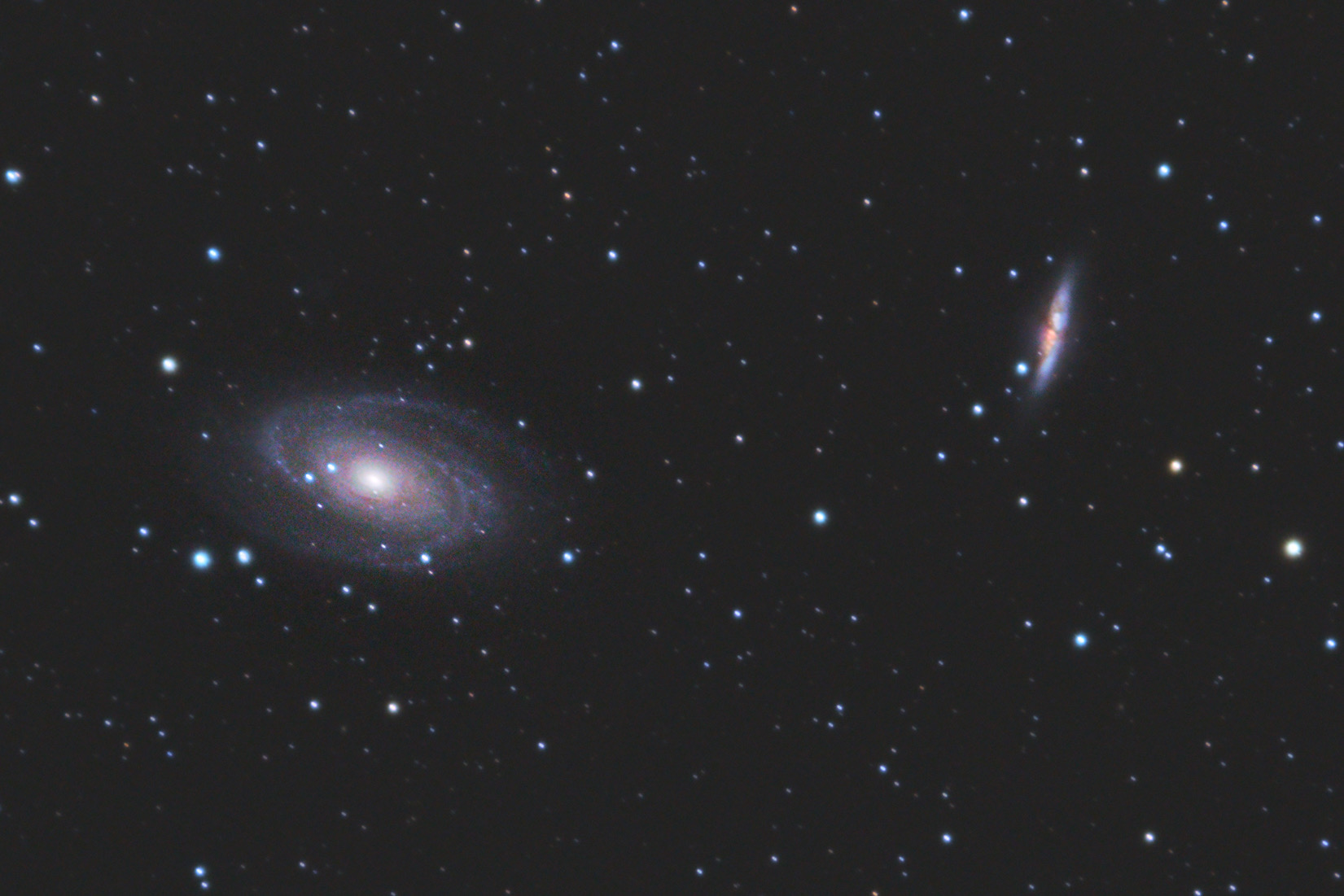 18 - (Bode’s Galaxy) and M82 (The Cigar Galaxy)