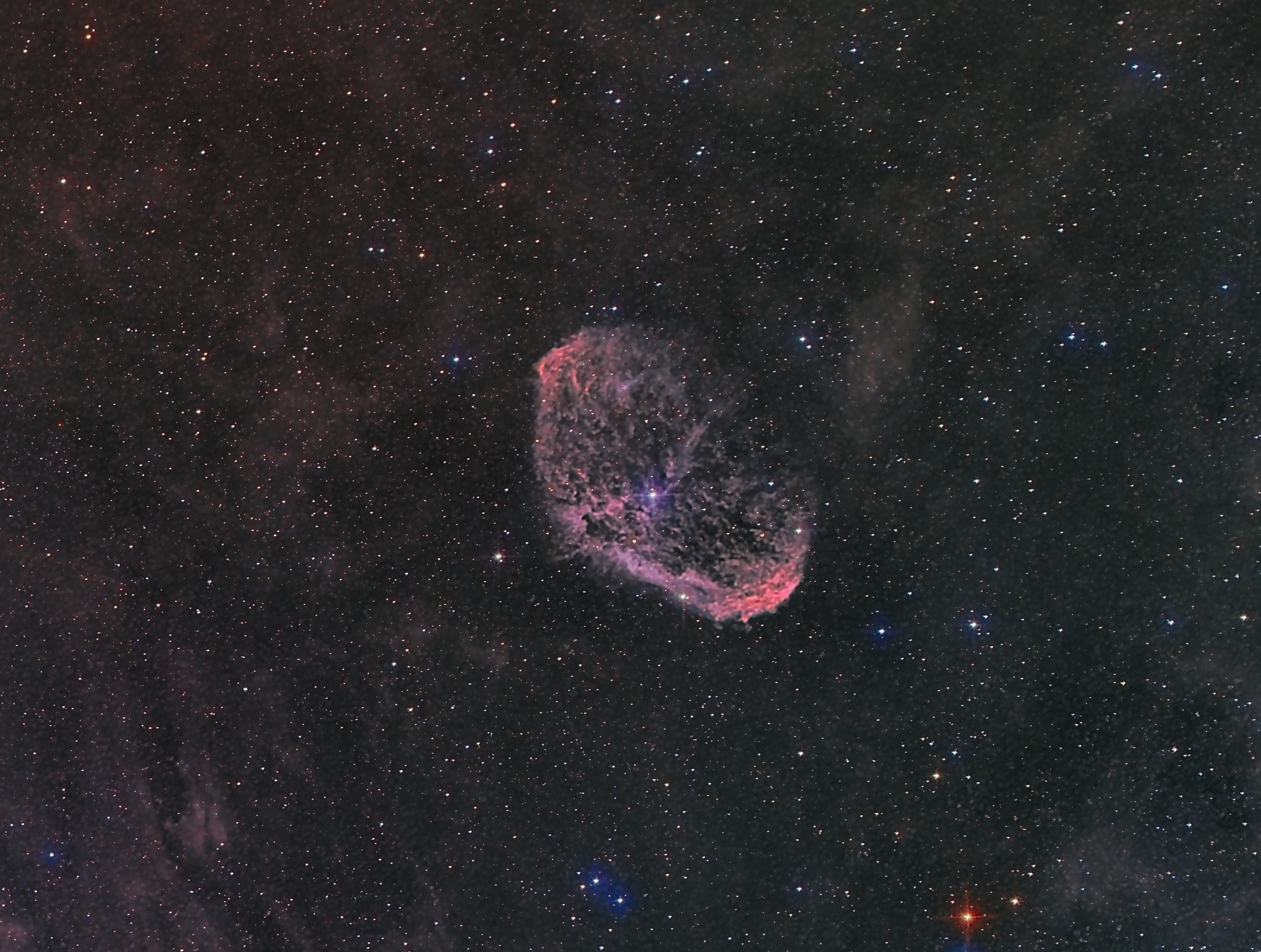 24 - NGC 6888 Crescent Nebula, an emission nebula in Cygnus