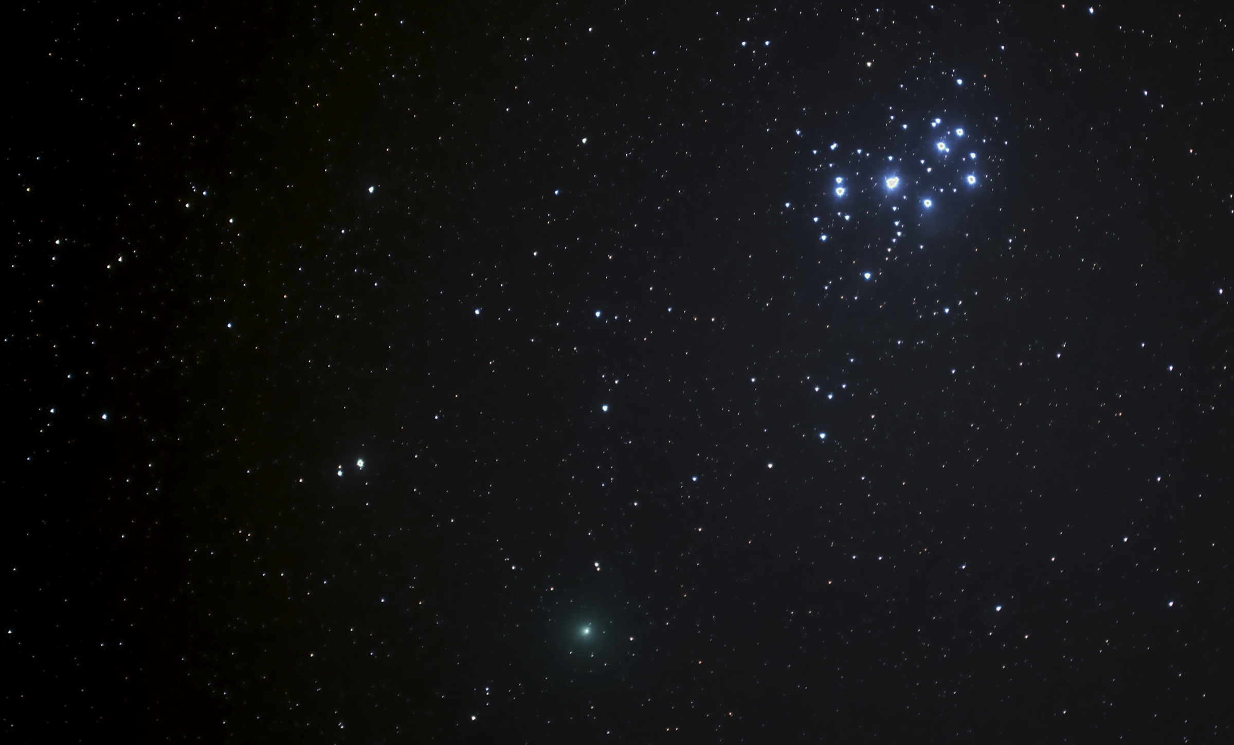 15 Comet meets the Pleiades