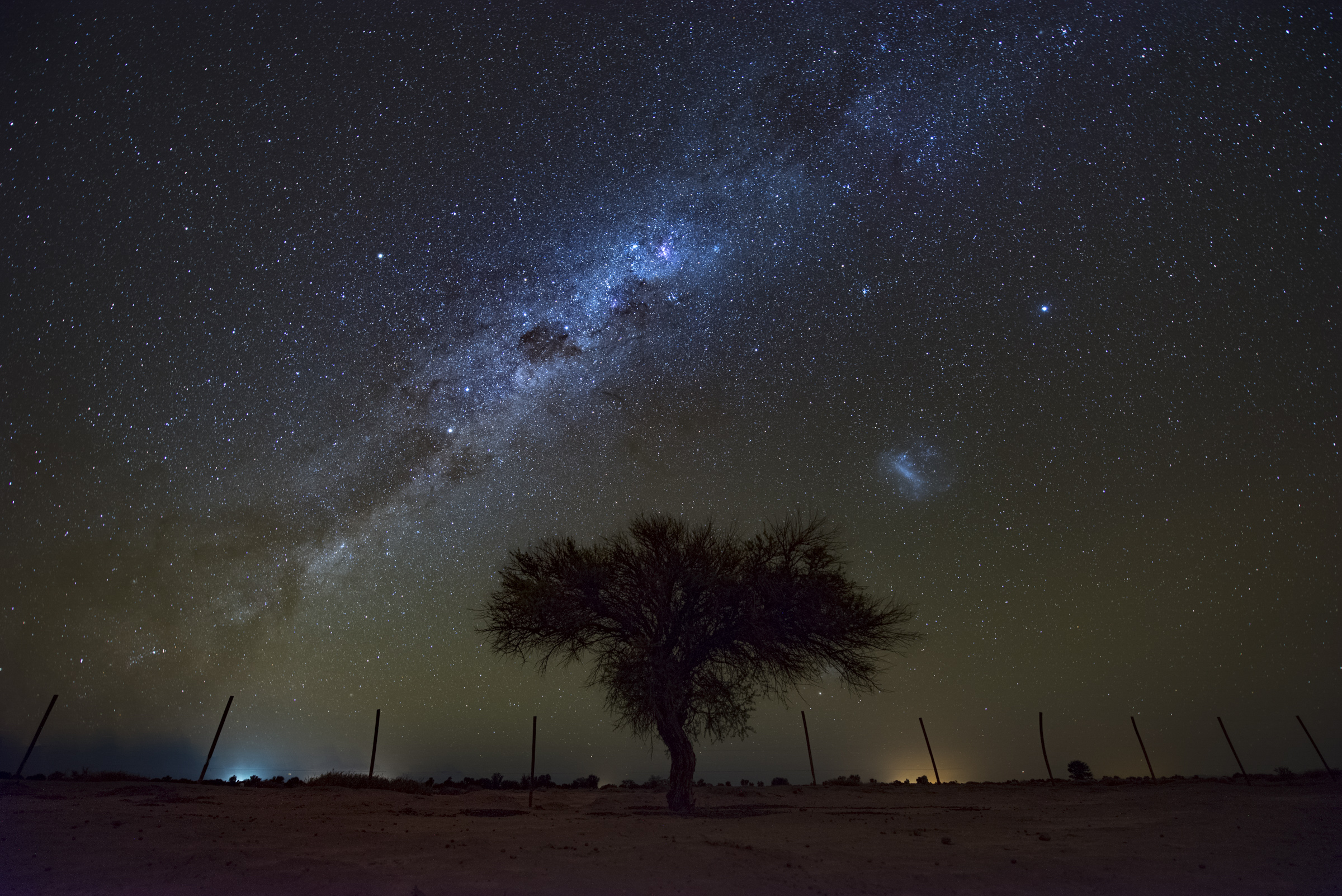 12 Shadows from the center of the Galaxy