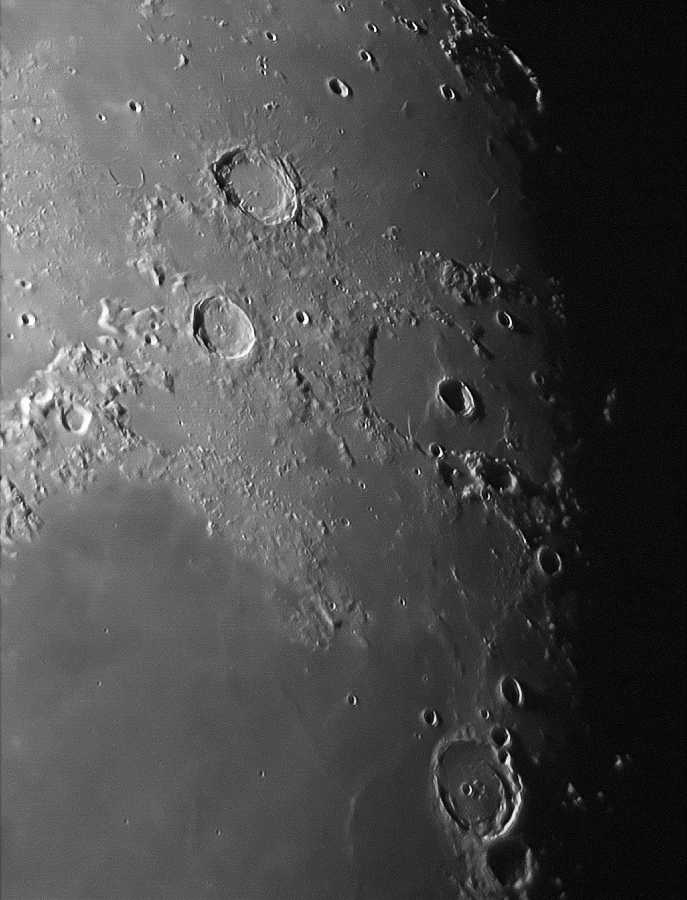 28 - Aristoteles and Eudoxus, the 'Bike Wheel' lunar craters.
